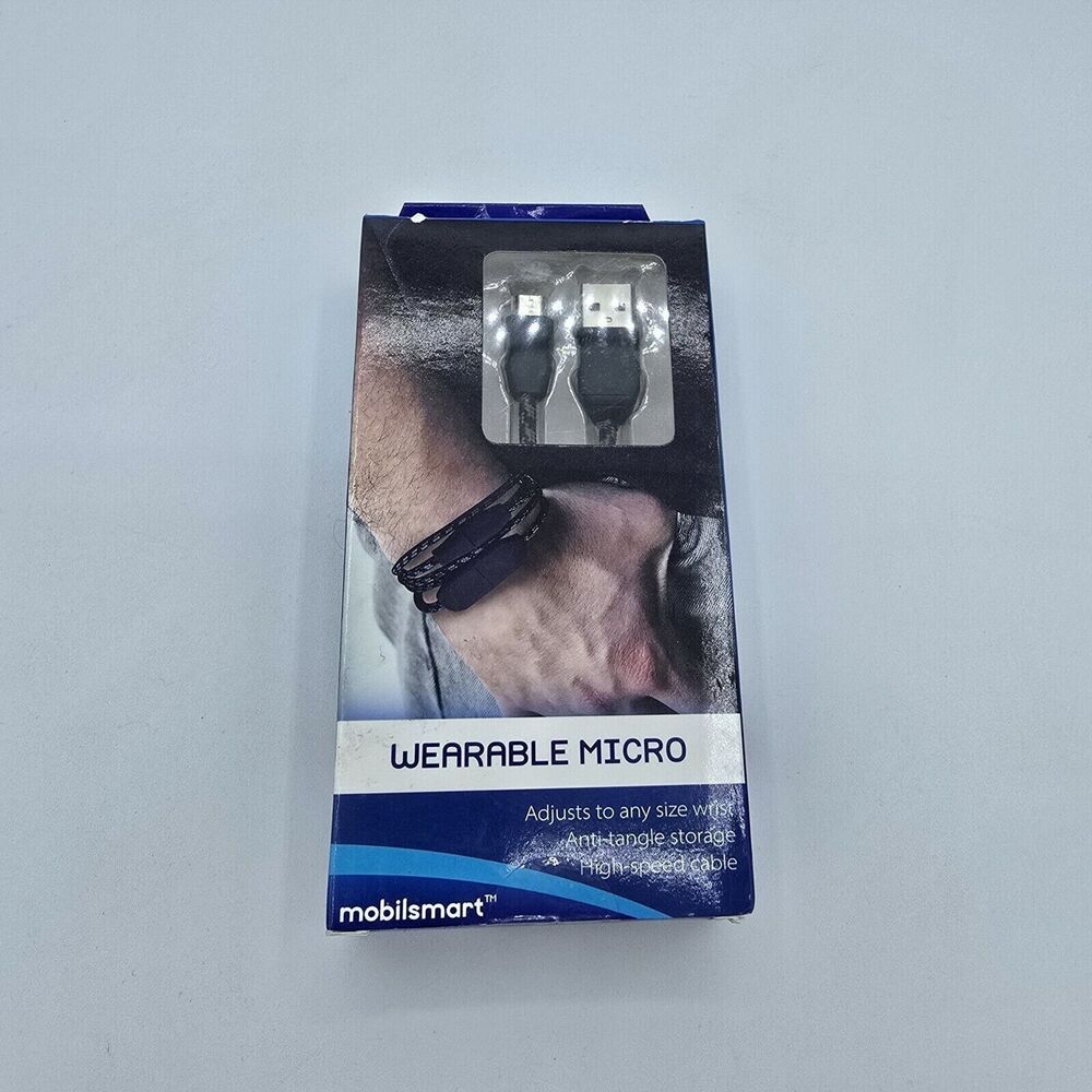 Mobilsmart Wearable Charge Cable Micro-USB Charging Cable New